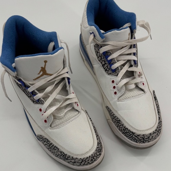 Jordan Other - Jordan 3 Retro Wizards Mens White Blue CU1110-010 Elephant Print